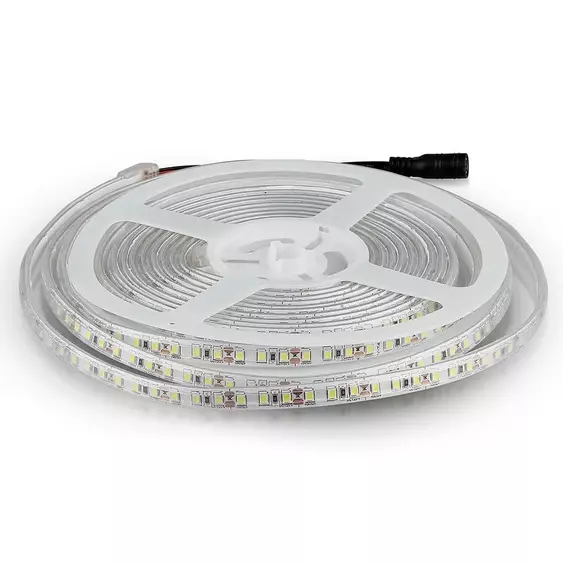 V-TAC LED szalag IP65 SMD 3528 chip 120 db/m természetes fehér, 100 Lm/W - SKU 212044