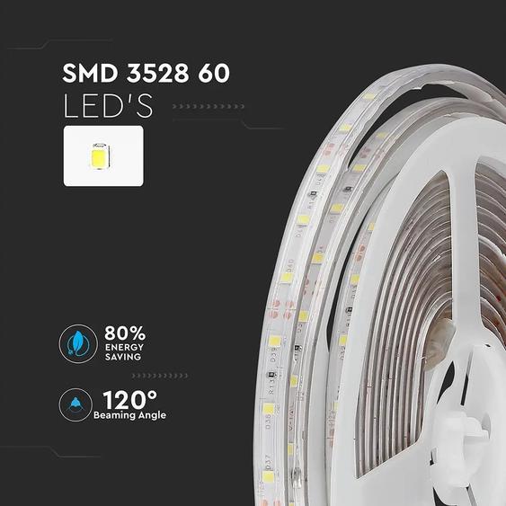 V-TAC LED szalag IP65 SMD 3528 chip 60 db/m kék - SKU 2035