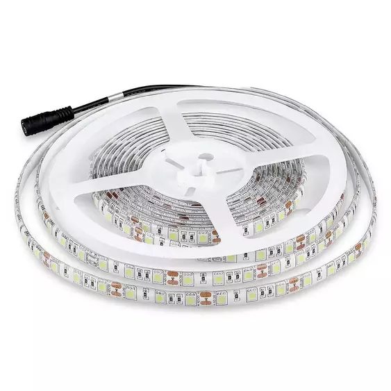 V-TAC LED szalag IP65 SMD 5050 chip 60 db/m természetes fehér - SKU 212150