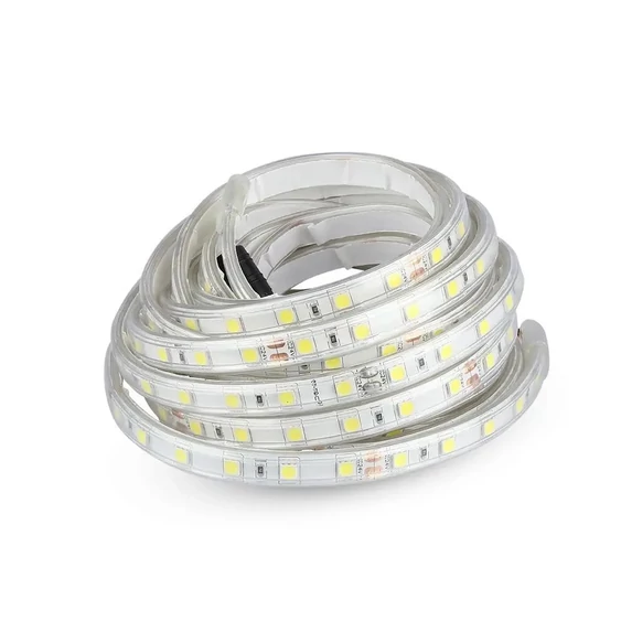 V-TAC LED szalag IP65 SMD 5050 chip 60 db/m természetes fehér, 80LM/W - SKU 212563