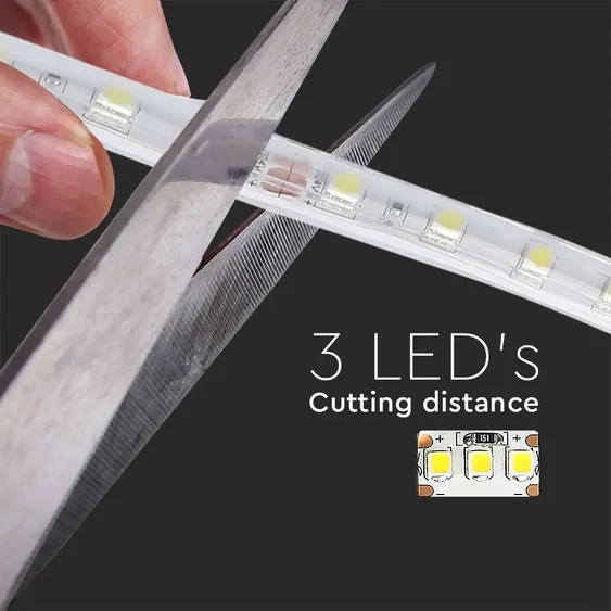 V-TAC LED szalag IP65 SMD 5050 chip 60 db/m természetes fehér - SKU 2563