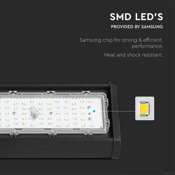 V-TAC lineáris csarnokvilágító LED lámpa 100W 110° természetes fehér - SKU 21891