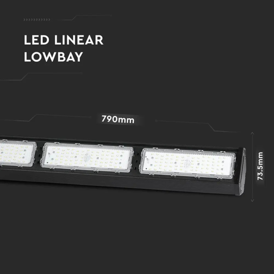 V-TAC lineáris csarnokvilágító LED lámpa 150W 120lm/W 120° természetes fehér - SKU 893