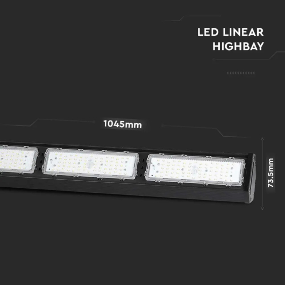 V-TAC lineáris csarnokvilágító LED lámpa 200W 110° hideg fehér - SKU 21896