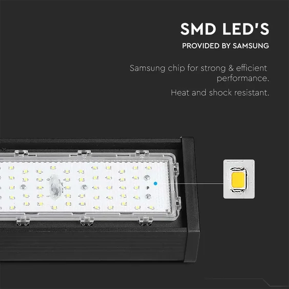 V-TAC lineáris csarnokvilágító LED lámpa 200W 110° hideg fehér - SKU 21896