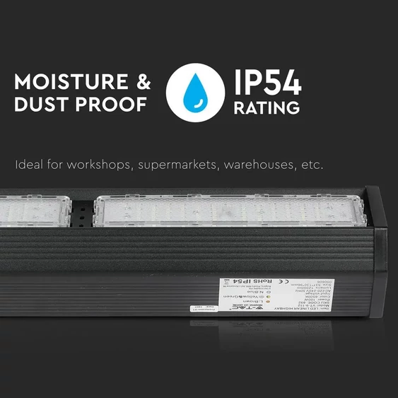 V-TAC lineáris csarnokvilágító LED lámpa 200W 120lm/W 120° természetes fehér - SKU 895