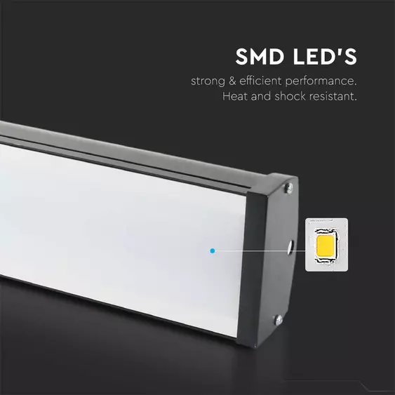 V-TAC lineáris LED csarnokvilágító, 100W, 115°, IP65, természetes fehér - SKU 7892