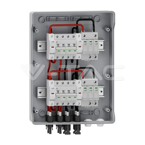 V-TAC / LSP SLP-PV1000-S-2.2 napelem elosztódoboz védelmekkel, IP65, IK08 - SKU 11951