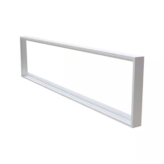 V-TAC mennyezetre szerelhető fehér DIY műanyag LED panel keret 120x30cm - SKU 6708