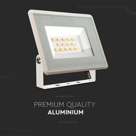 V-TAC mini LED reflektor 10W hideg fehér, fehér házzal - SKU 6732