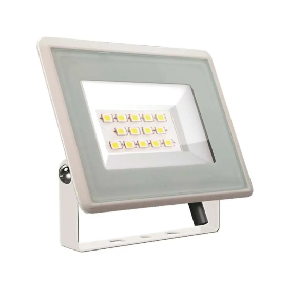 V-TAC mini LED reflektor 10W természetes fehér, fehér házzal - SKU 6731