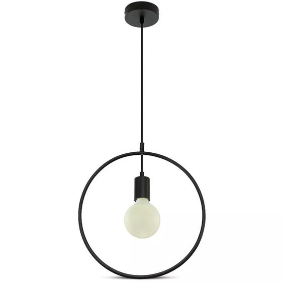 V-TAC minimalista fekete függeszték E27 foglalattal - SKU 3836