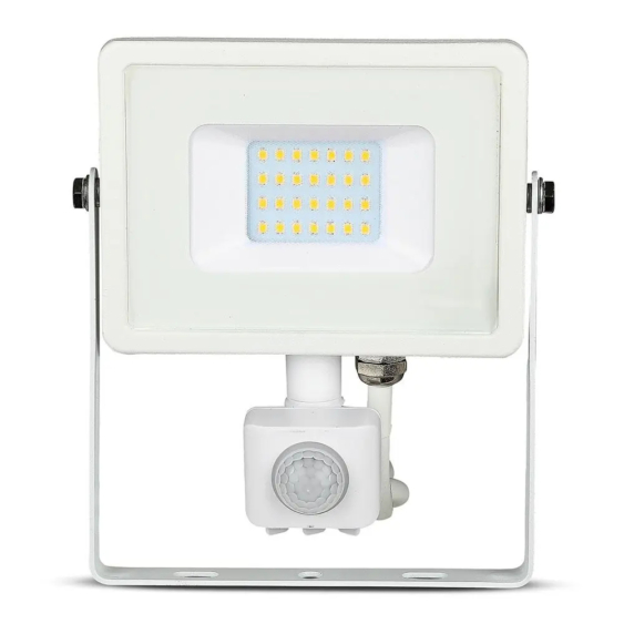 V-TAC mozgásérzékelős LED reflektor 20W természetes fehér Samsung chip - SKU 449