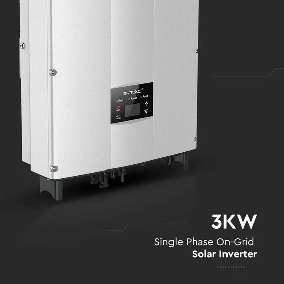 V-TAC napelemekhez való egyfázisú 3kW On-Grid rendszerű inverter, LCD kijelzővel - SKU 11369