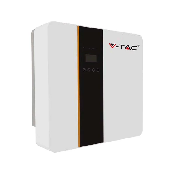 V-TAC napelemekhez való egyfázisú 5kW Hibrid rendszerű inverter, LCD kijelzővel - SKU 11509