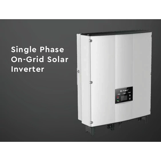 V-TAC napelemekhez való egyfázisú 5kW On-Grid rendszerű inverter, LCD kijelzővel - SKU 11380