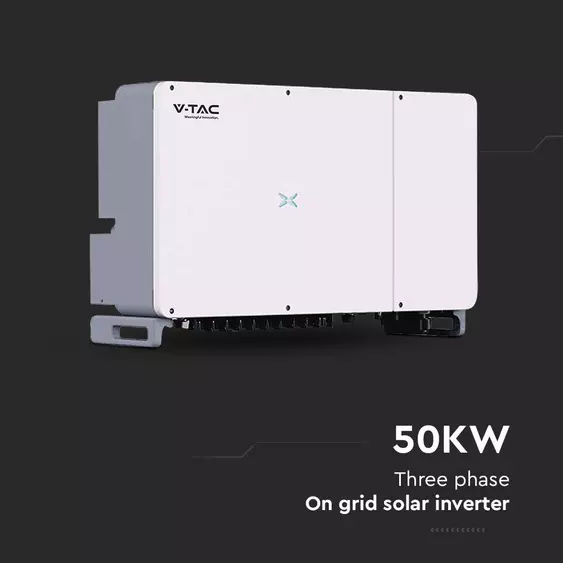 V-TAC napelemekhez való háromfázisú 100kW On-Grid rendszerű inverter, LCD kijelzővel - SKU 11520