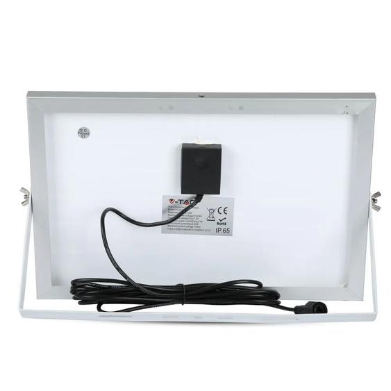 V-TAC napelemes LED reflektor 12W hideg fehér 5000 mAh - SKU 94006