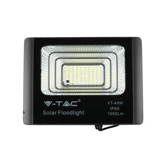 V-TAC napelemes LED reflektor 16W természetes fehér 10000 mAh - SKU 8574
