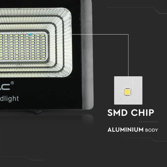 V-TAC napelemes LED reflektor 20W természetes fehér 10000 mAh - SKU 8575