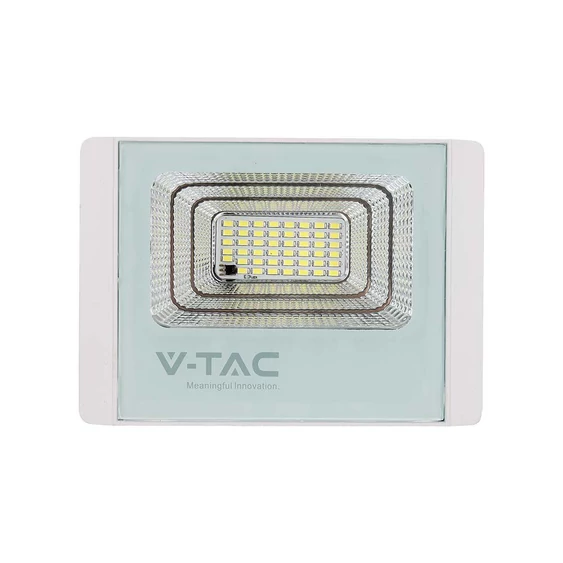 V-TAC napelemes LED reflektor 35W természetes fehér 15000 mAh, fehér házzal - SKU 10410