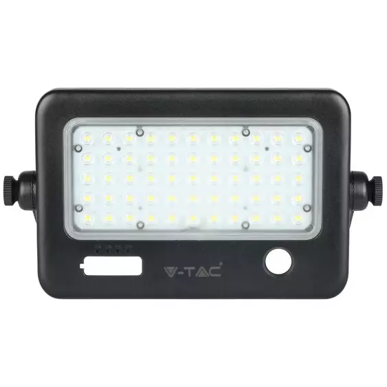 V-TAC napelemes mozgásérzékelős LED reflektor 10W természetes fehér 110 Lm/W - SKU 8674