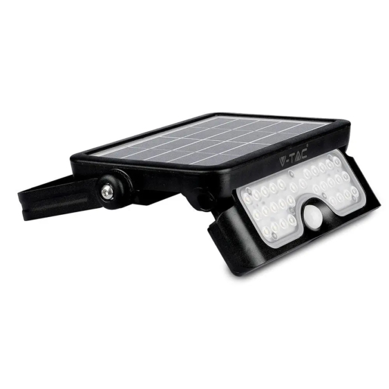 V-TAC napelemes mozgásérzékelős LED reflektor 5W természetes fehér 100 Lm/W - SKU 8547