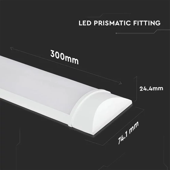 V-TAC PRO bútor, - és pultvilágító LED lámpa 30cm 10W meleg fehér - SKU 659