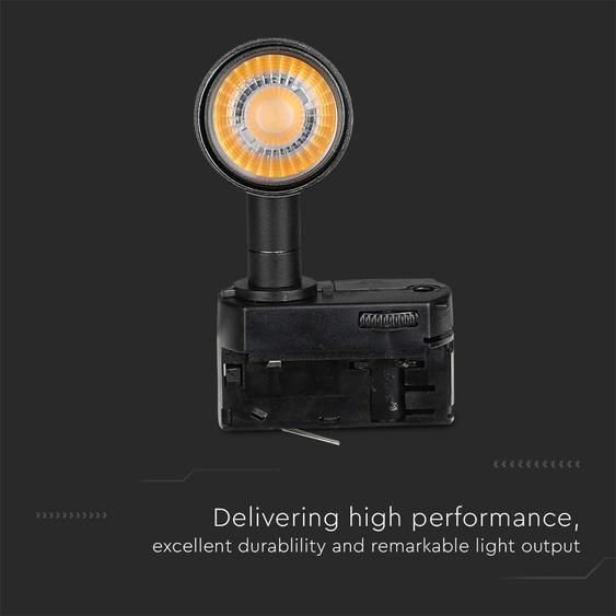 V-TAC PRO COB LED sínes spotlámpa állítható 15W CRI&gt;90 természetes fehér - SKU 21360