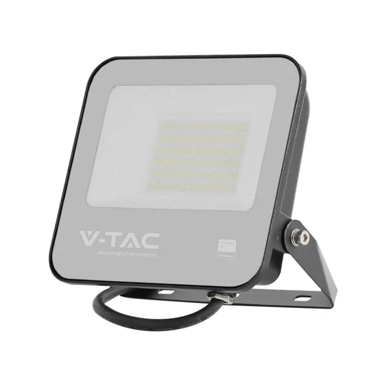 V-TAC PRO D-széria LED reflektor 50W meleg fehér 115 Lm/W, fekete ház - SKU 23199