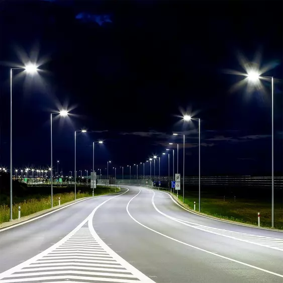 V-TAC PRO utcai LED lámpa, térvilágító lámpatest 100W természetes fehér, 115 Lm/W - SKU 2120426