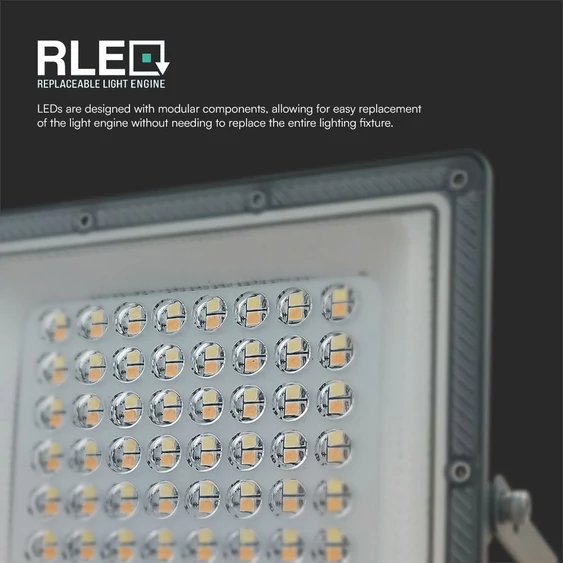 V-TAC RLE 50W LED reflektor, állítható színhőmérséklettel, szürke házzal - SKU 23614