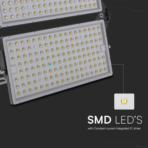 V-TAC SHP 500W LED reflektor, 135 Lm/W, 1 méter kábel, hideg fehér - SKU 97212