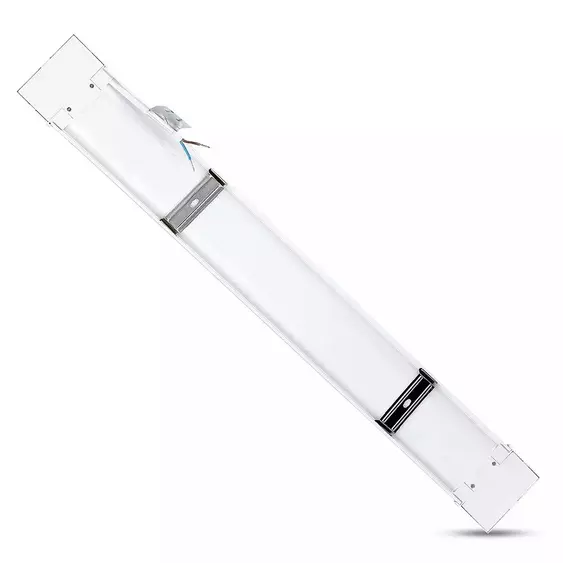 V-TAC Slim LED lámpa 120cm 30W hideg fehér 155lm/W, 60cm kábellel - SKU 20364