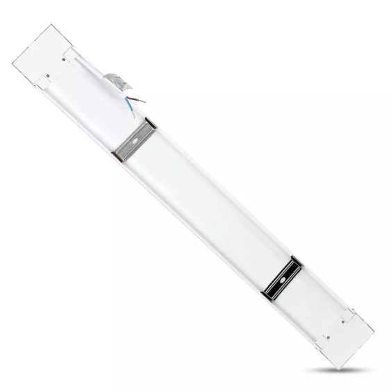V-TAC Slim LED lámpa 120cm 30W természetes fehér 155lm/W, 60cm kábellel - SKU 20363