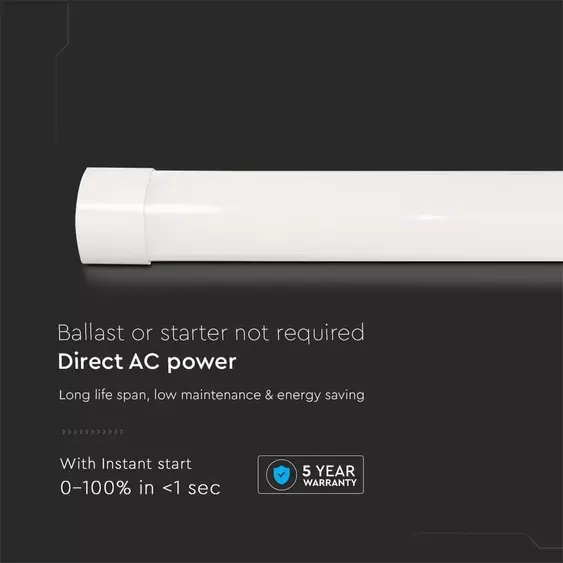 V-TAC Slim LED lámpa 30cm 10W hideg fehér 120 Lm/W - SKU 20346