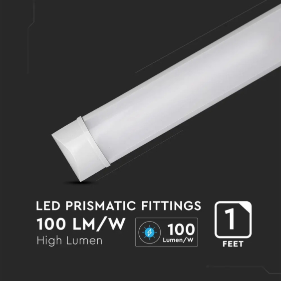 V-TAC Slim LED lámpa 30cm 10W meleg fehér - SKU 659