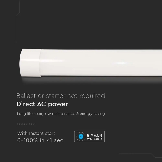 V-TAC Slim LED lámpa 60cm 15W hideg fehér 150lm/W, 30cm kábellel - SKU 20361
