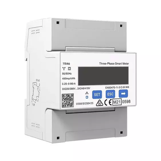 V-TAC Smart háromfázisú fogyasztásmérő 5A(80A), digitális kijelzővel - SKU 11546