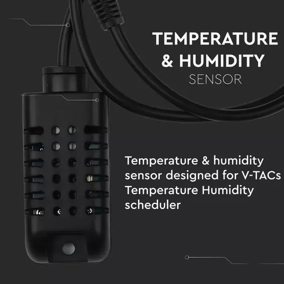 V-TAC Smart - hőmérséklet- és páratartalom mérő - SKU 8468