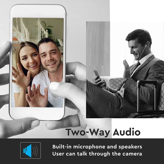 V-TAC Smart kültéri IP65 3MP biztonsági dóm kamera, mikrofonnal - SKU 8988