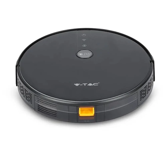 V-TAC Smart - okostelefonról irányítható, fekete robotporszívó - SKU 8650