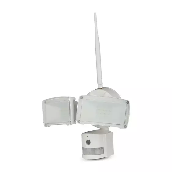 V-TAC Smart - WiFi-s, fehér, beltéri reflektor, mozgásérzékelővel, kamerával - SKU 5745