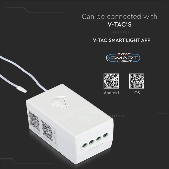 V-TAC Smart - WiFi vezérlő vezeték nélküli kapcsolóhoz - SKU 8459