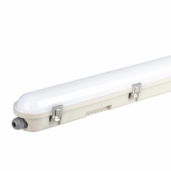 V-TAC sorolható LED lámpa 120cm 36W IP65 természetes fehér, fehér fedlap, 120 Lm/W - SKU 2120217