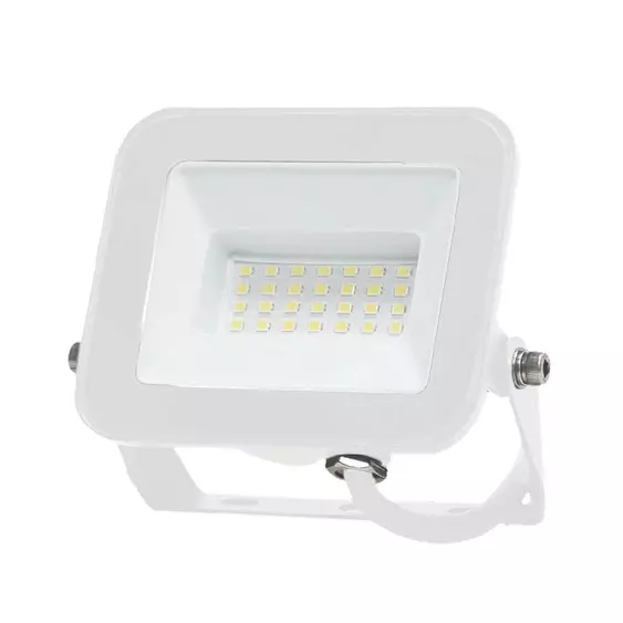 V-TAC SP-széria LED reflektor 20W természetes fehér, fehér ház - SKU 10018