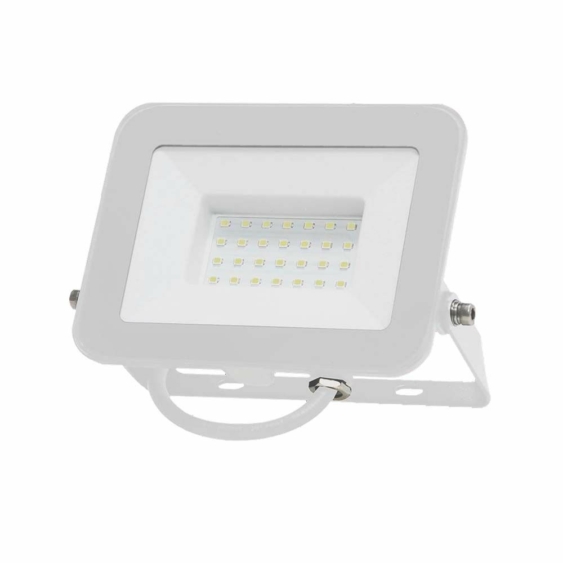 V-TAC SP-széria LED reflektor 30W meleg fehér, fehér ház - SKU 10023