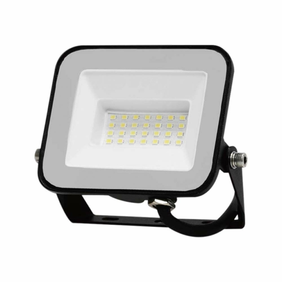 V-TAC SP-széria LED reflektor 30W természetes fehér, fekete ház - SKU 10021