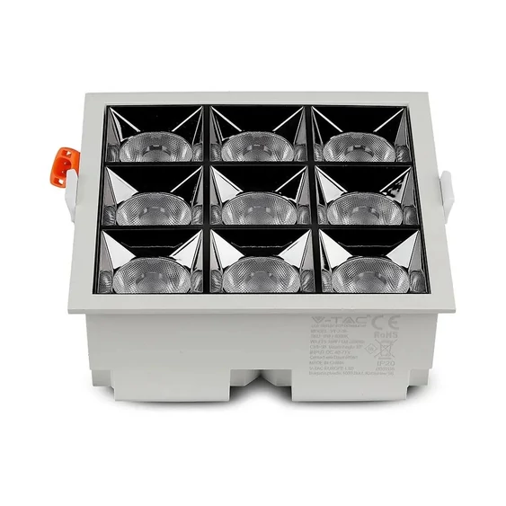 V-TAC süllyeszthető 38° mélysugárzó LED lámpa 36W természetes fehér - SKU 998