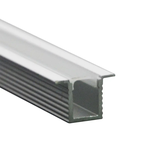 V-TAC süllyeszthető alumínium LED szalag profil fehér fedlappal 2m, 5mm-es LED szalaghoz - SKU 2904